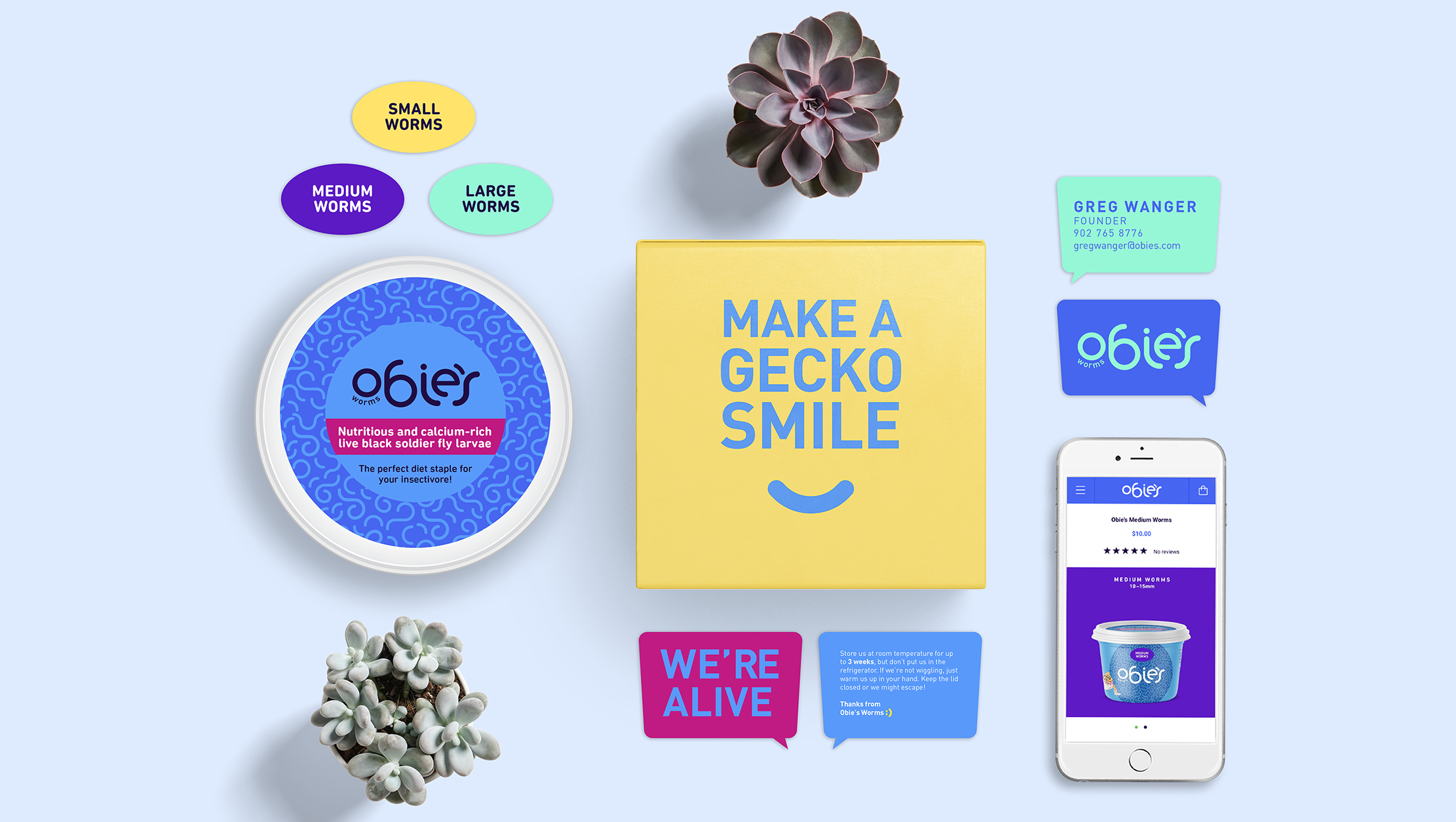 Obie's Worms Branding Case study