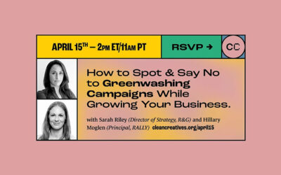 How to Grow Without Greenwashing – Webinar featuring R&G’s Director of Strategy, Sarah Riley