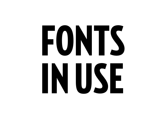 Fonts in use