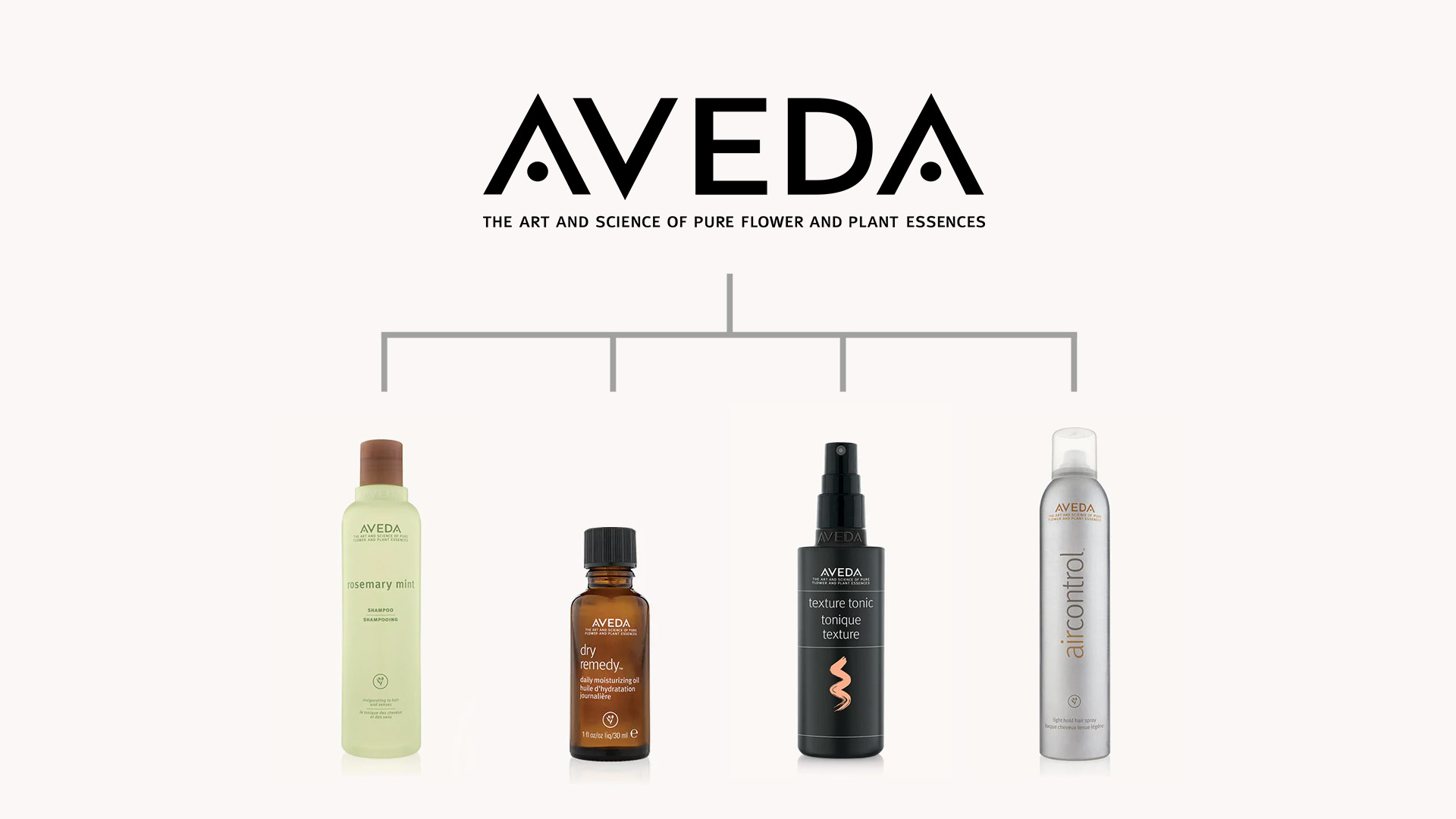 Aveda brand architecture utilizes a branded house 